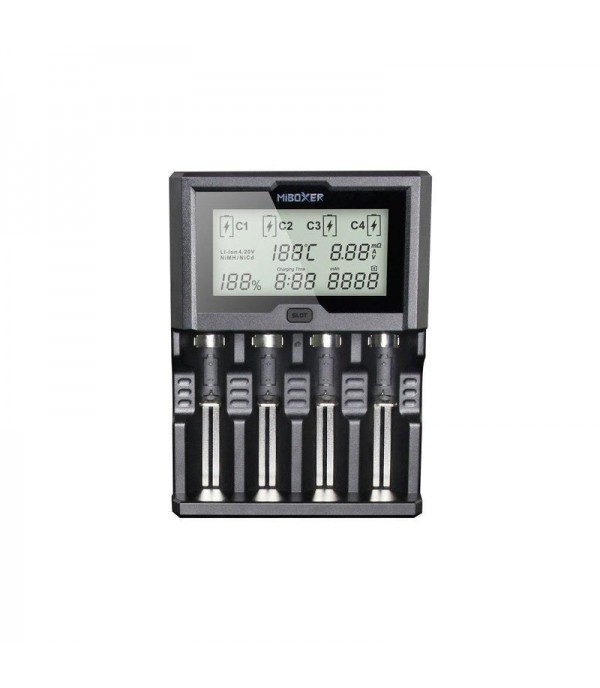 MIBOXER C4-12 4Bay Battery Smart Charger