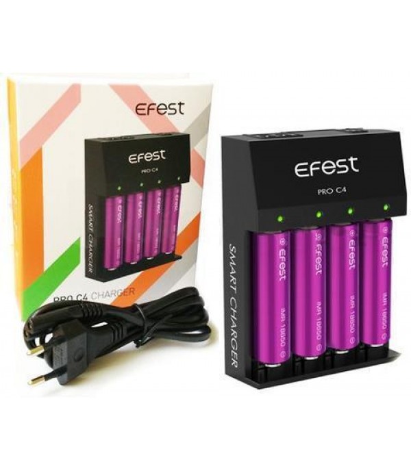 Efest PRO C4 Charger - 4 Bay Lithium Charger