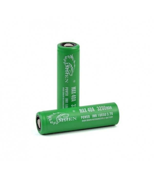 IMREN 3200 mAh 40A 18650 Battery (Pair)