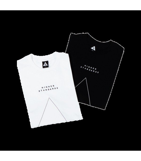 Higher Standards T-Shirt - Embroidered Triangle