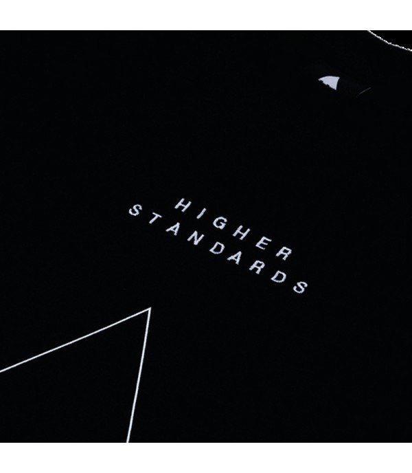 Higher Standards T-Shirt - Embroidered Triangle