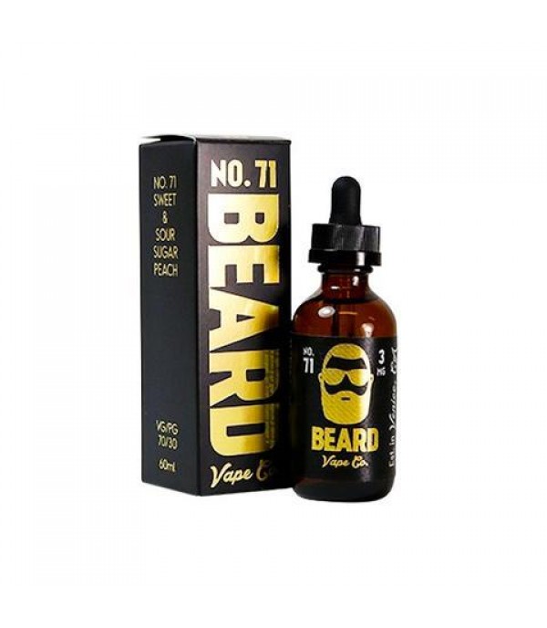 Beard Vape Co No. 71 - Sweet & Sour Sugar Peach (120ml)