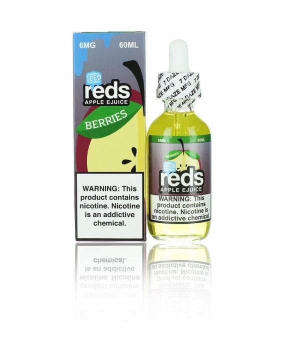 7 Daze Reds Apple EJuice - Berries ICED 60ml Vape Juice