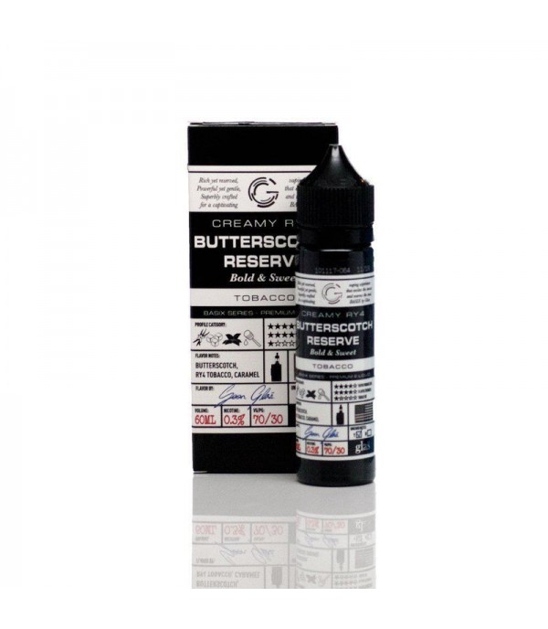 Basix Series by Glas Vapors - Butterscotch Reserve Vape Juice (60mL)