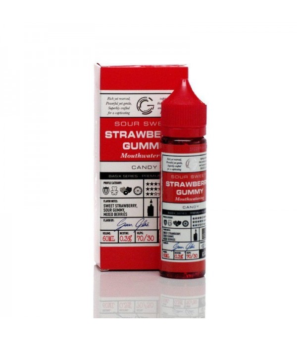 Basix Series by Glas Vapors -Strawberry Gummy Vape Juice (60mL)