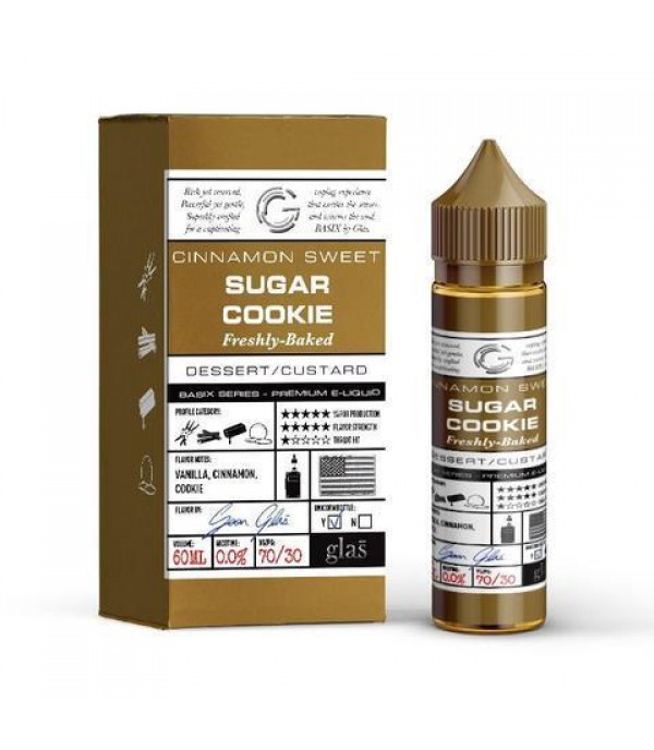 GLAS Basix Series Vape Juice Sugar Cookie 60ml