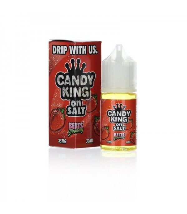 Candy King On Salt Sour Strawberry Belts 30ml Nic Salt Vape Juice