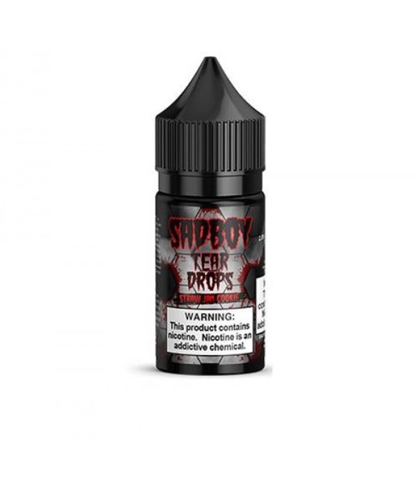 Sadboy Tear Drops Straw Jam Cookie 30ml Nic Salt Vape Juice