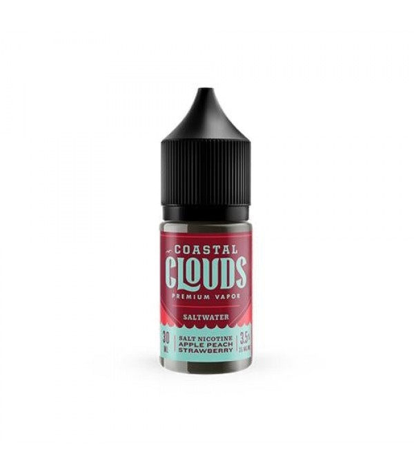 Coastal Clouds Saltwater Apple Peach Strawberry 30ml Nic Salt Vape Juice