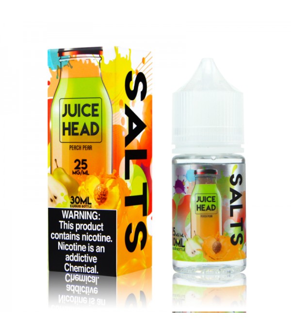Juice Head Salts Peach Pear 30ml Nic Salt Vape Juice