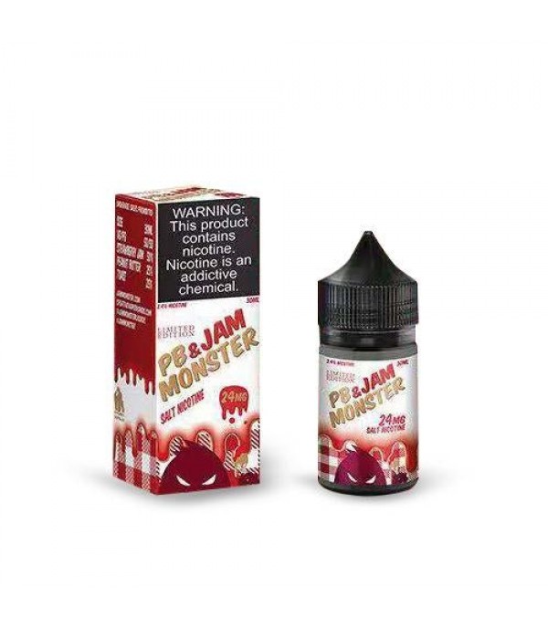 Jam Monster Salt Strawberry PB&J 30ml Nic Salt Vape Juice