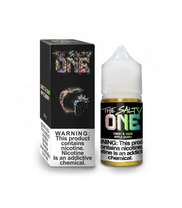 The Salty One Sweet & Sour Apple Berry 30ml Nic Salt Vape Juice