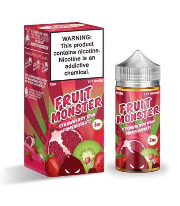 Fruit Monster Strawberry Kiwi Pomegranate 100ml Vape Juice