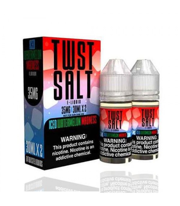 Watermelon Madness ICED 2x 30ml (60ml) Nic Salt Vape Juice - Twist E-Liquids