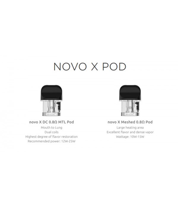 SMOK Novo X Replacement Pods (Pack of 3)