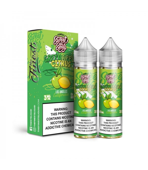 The Finest Green Apple Citrus 2x 60ml Vape Juice