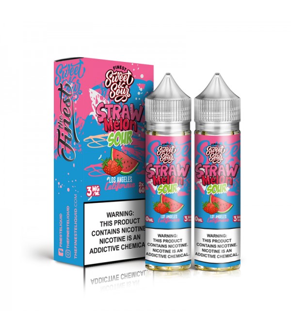 The Finest Straw Melon Sour 2x 60ml Vape Juice