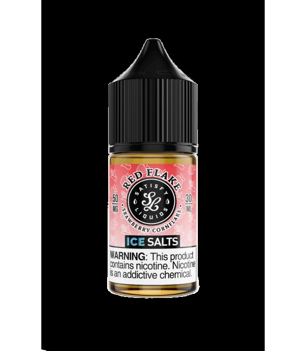 Satisfy E-Liquids Red Flake On Ice 30ml Nic Salt Vape Juice