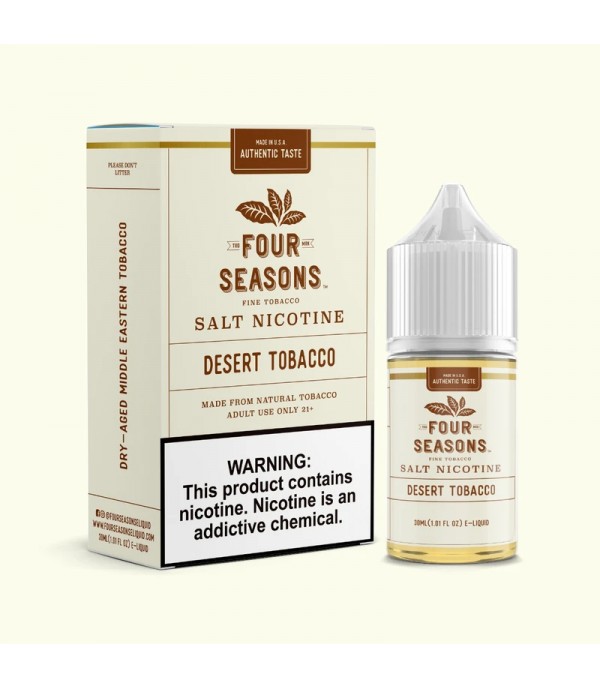 Four Seasons E-Liquids Desert Tobacco 30ml Nic Salt Vape Juice