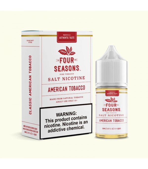 Four Seasons E-Liquids American Tobacco 30ml Nic Salt Vape Juice