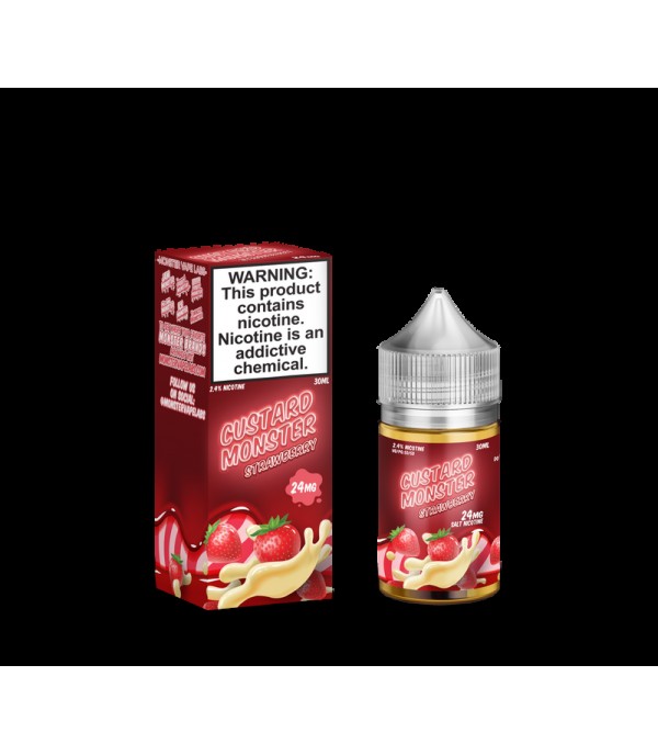 Custard Monster Strawberry Custard Salt 30ml Nic Salt Vape Juice