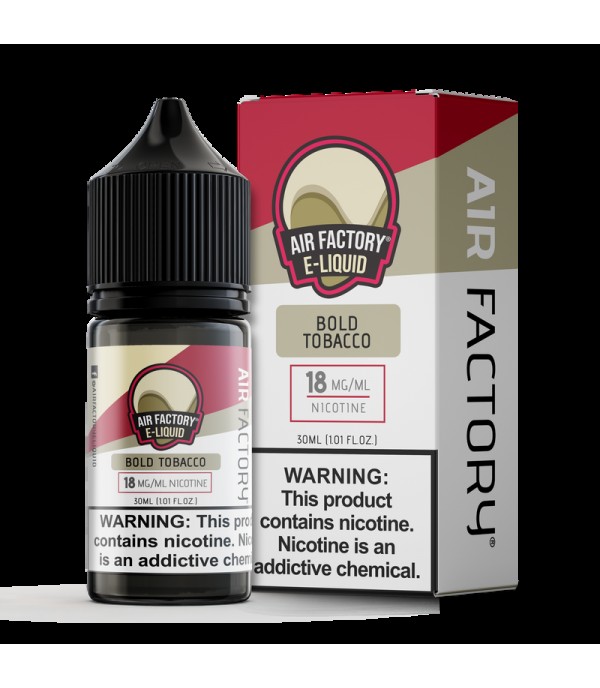 Air Factory Bold Tobacco 30ml Nic Salt Vape Juice