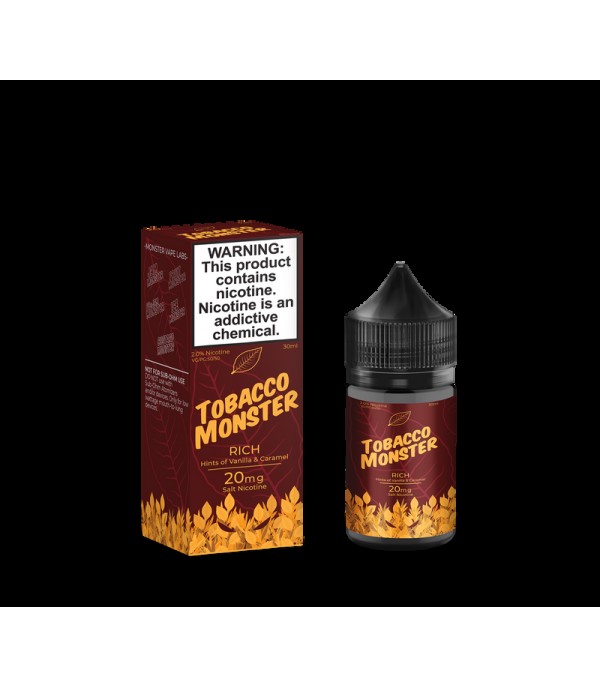 Tobacco Monster Salt Rich 30ml Nic Salt Vape Juice
