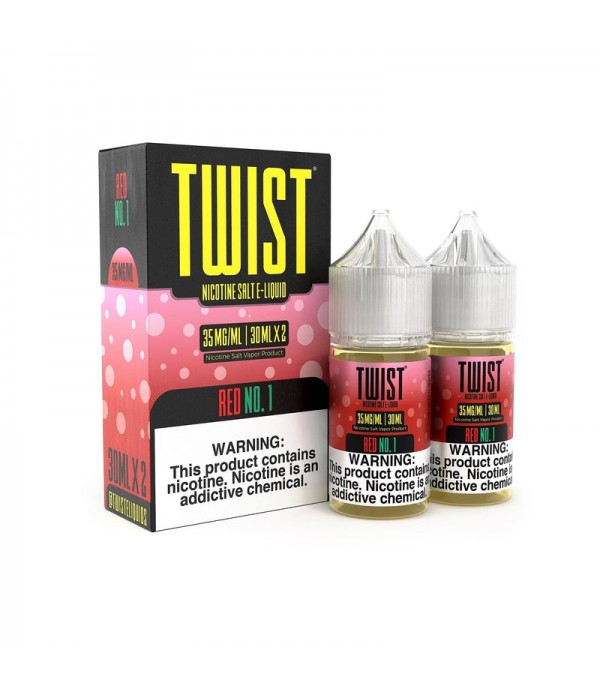 Red No.1 2x 30ml (60ml) Nic Salt Vape Juice - Twist E-Liquids