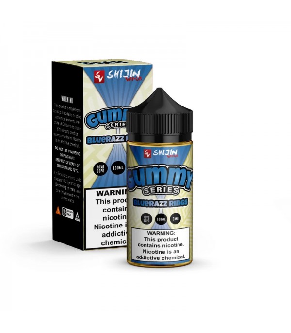 Shijin Gummy Series Blue Razz Rings 100ml Vape Juice