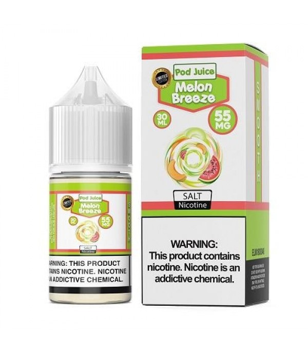 Pod Juice Melon Breeze 30ml Nic Salt Vape Juice