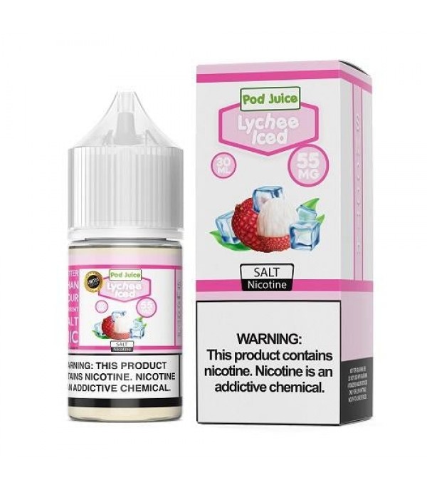 Pod Juice Lychee Ice 30ml Nic Salt Vape Juice