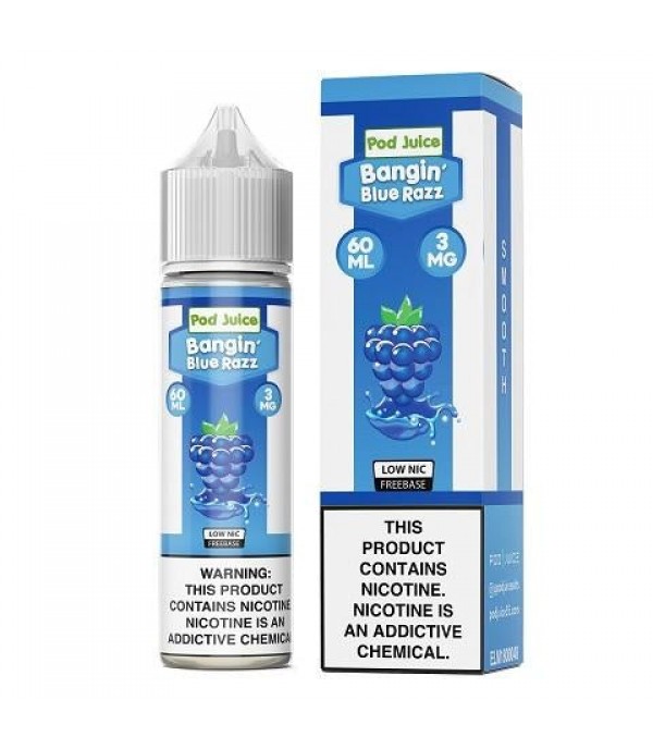Pod Juice Bangin Blue Razz 60ml Vape Juice