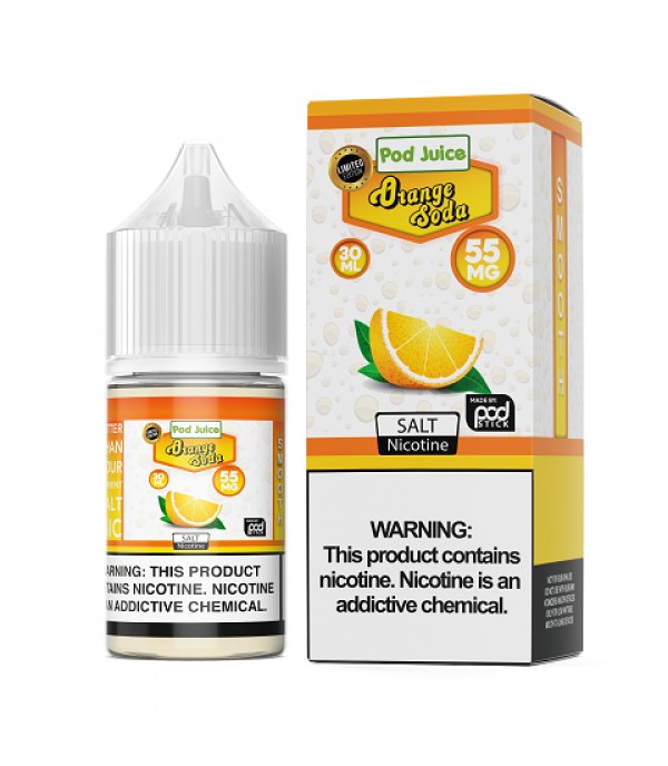 Pod Juice Orange Soda Ice 30ml Nic Salt Vape Juice
